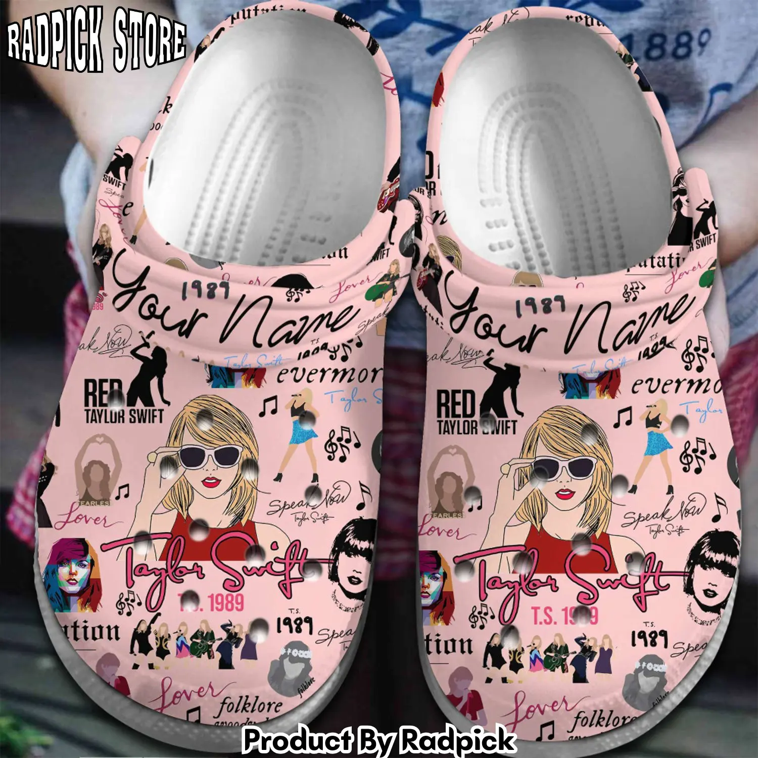 Radpick taylor swift music clogs shoes comfortable for men women 7o1 rp652917
